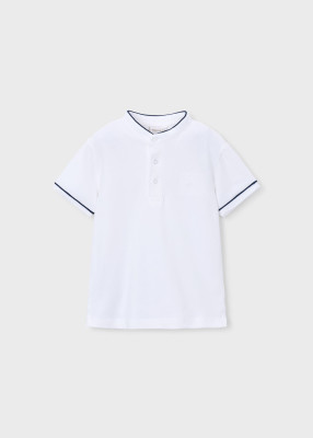 Рубашка-поло с воротником-стойкой